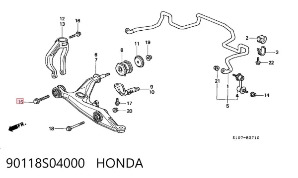  90118S04000 Honda