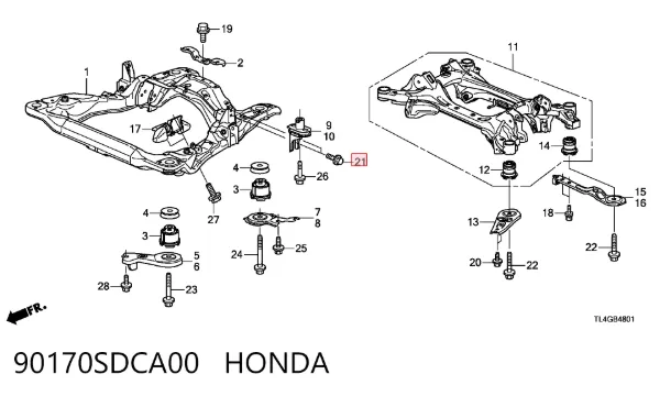 90170SDCA00 Honda
