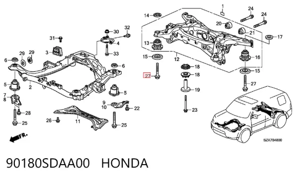 90180SDAA00 Honda