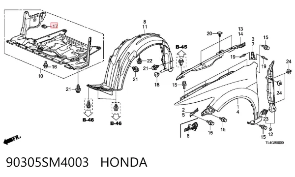  90305SM4003 Honda