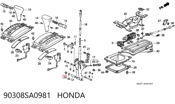  90308SA0981 Honda