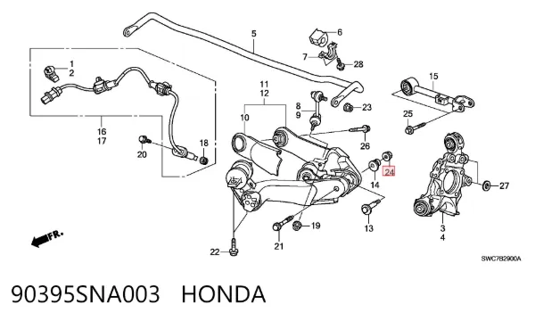  90395SNA003 Honda