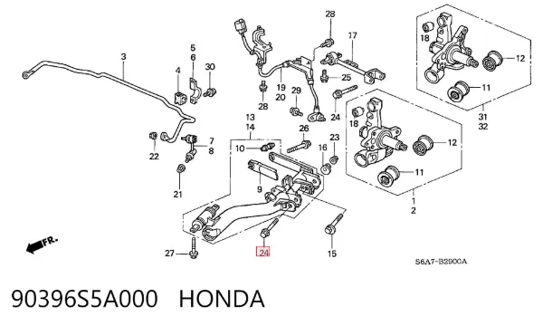  90396S5A000 Honda
