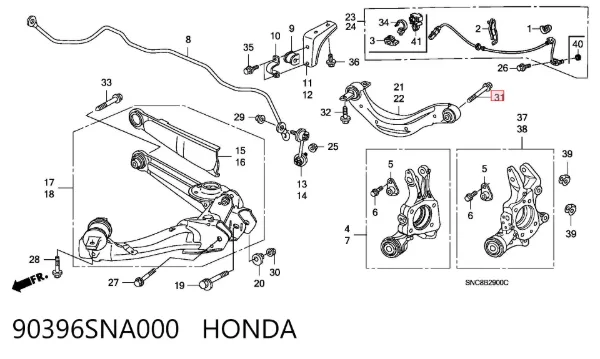  90396SNA000 Honda