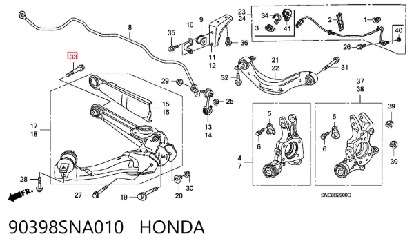  90398SNA010 Honda