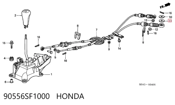  90556SF1000 Honda