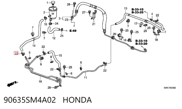  90635SM4A02 Honda