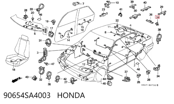  90654SA4003 Honda