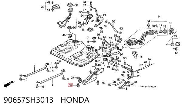  90657SH3013 Honda