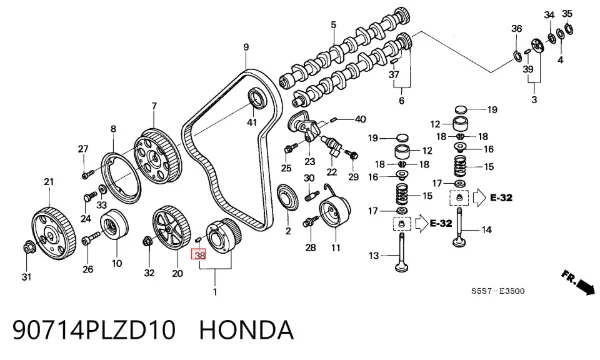 90714PLZD10 Honda