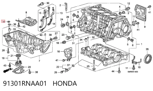  91301RNAA01 Honda