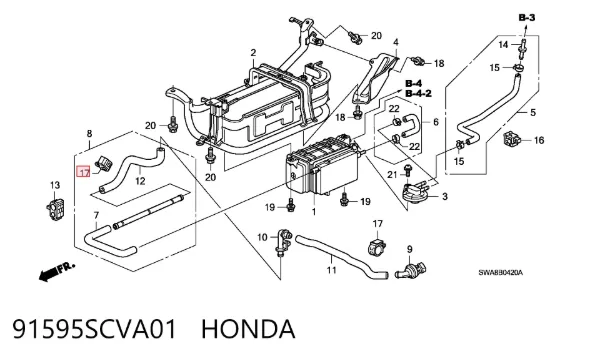  91595SCVA01 Honda