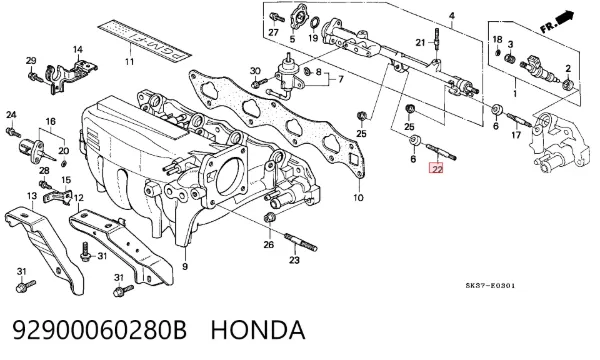  92900060280B Honda