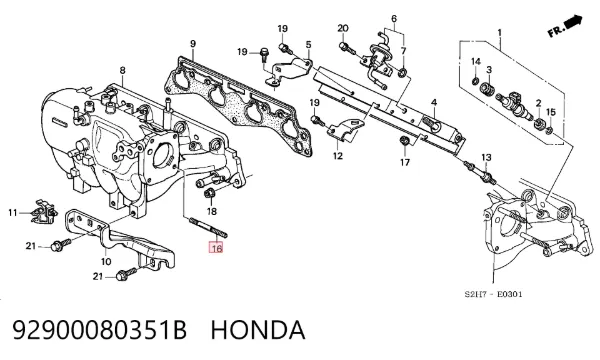  92900080351B Honda