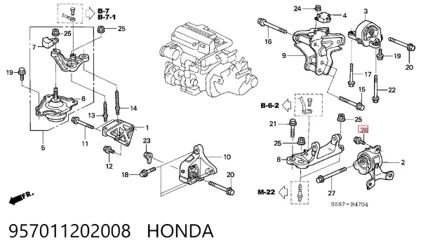  957011202008 Honda