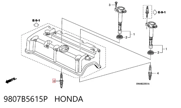 Bujía 9807B5615P Honda