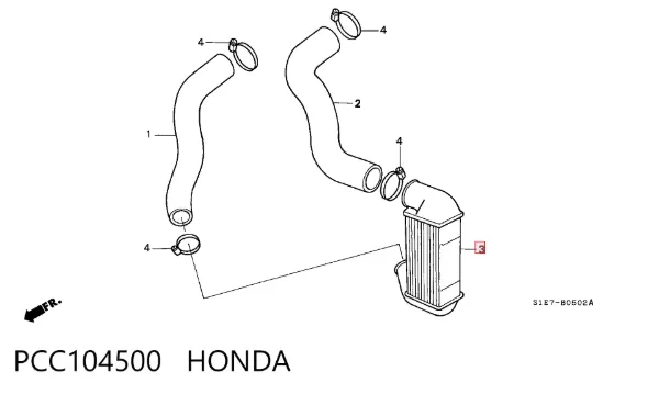 Intercooler PCC104500 Honda