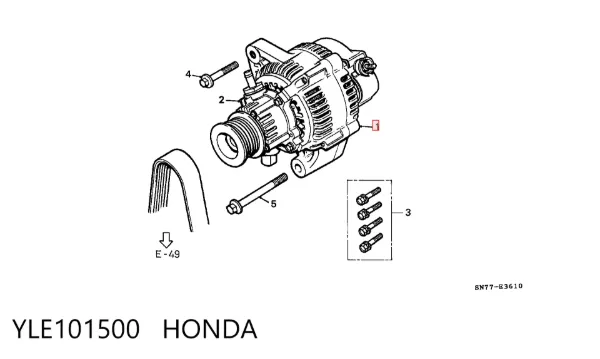 Alternador YLE101500 Honda