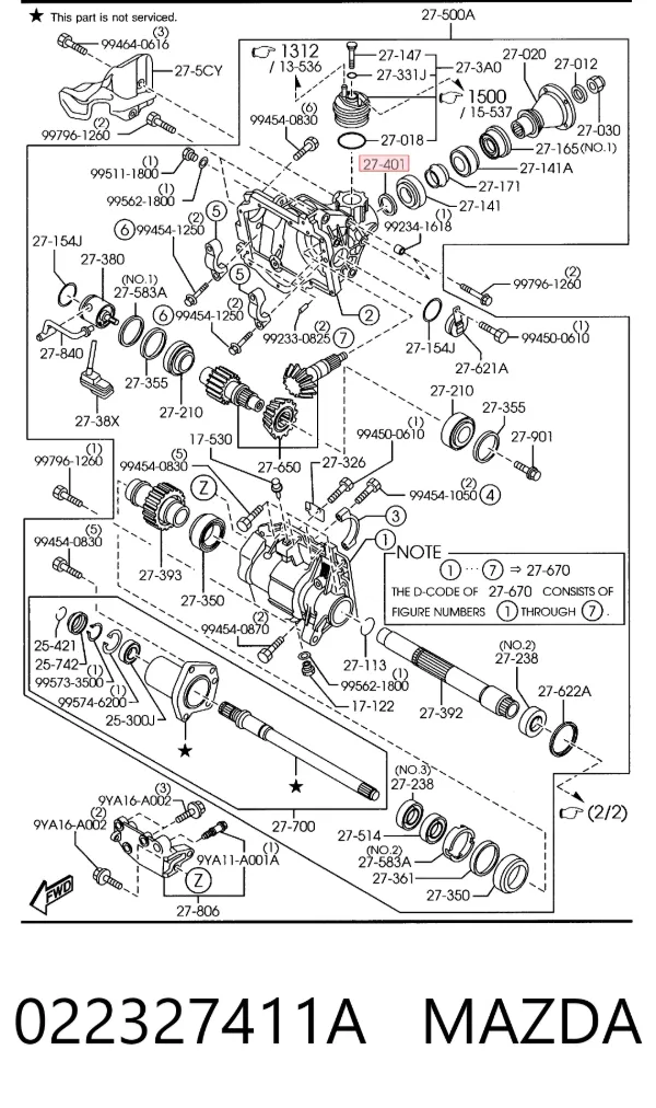  022327411A Mazda