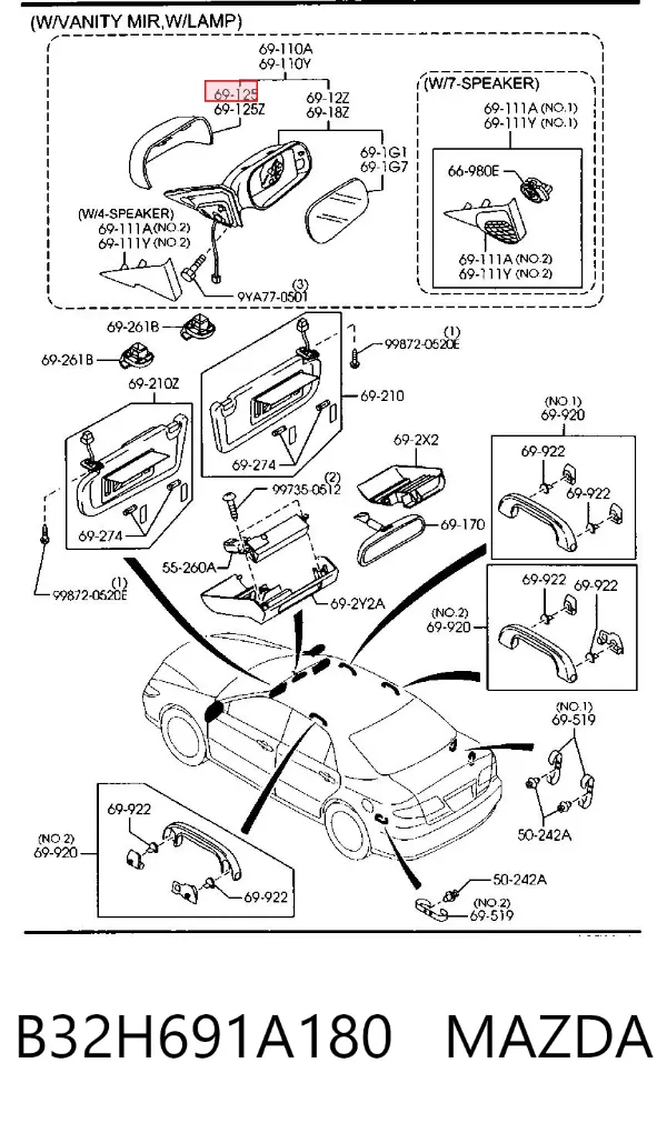  B32H691A180 Mazda