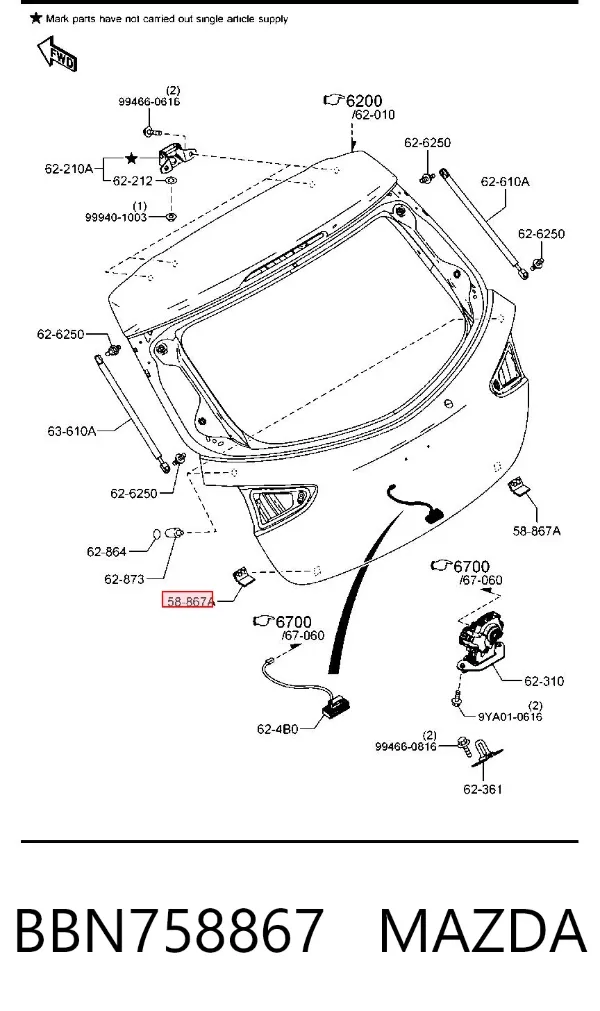  BBN758867 Mazda