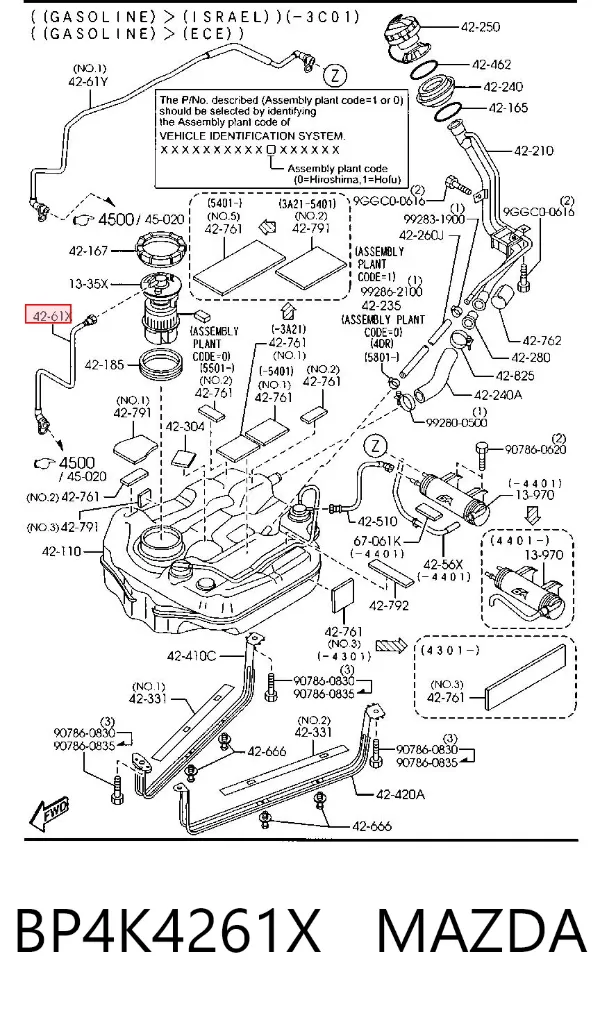  BP4K4261X Mazda