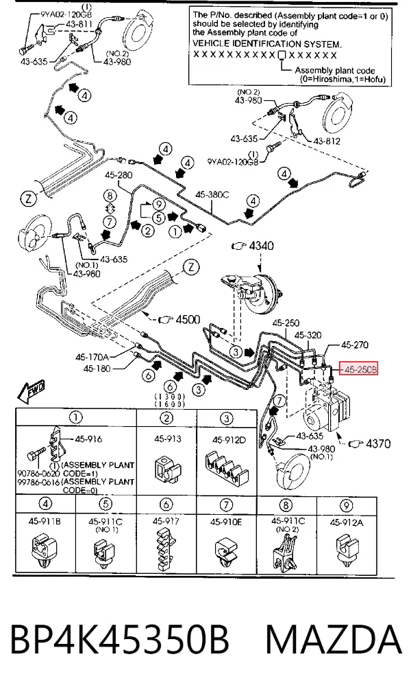  BP4K45350B Mazda