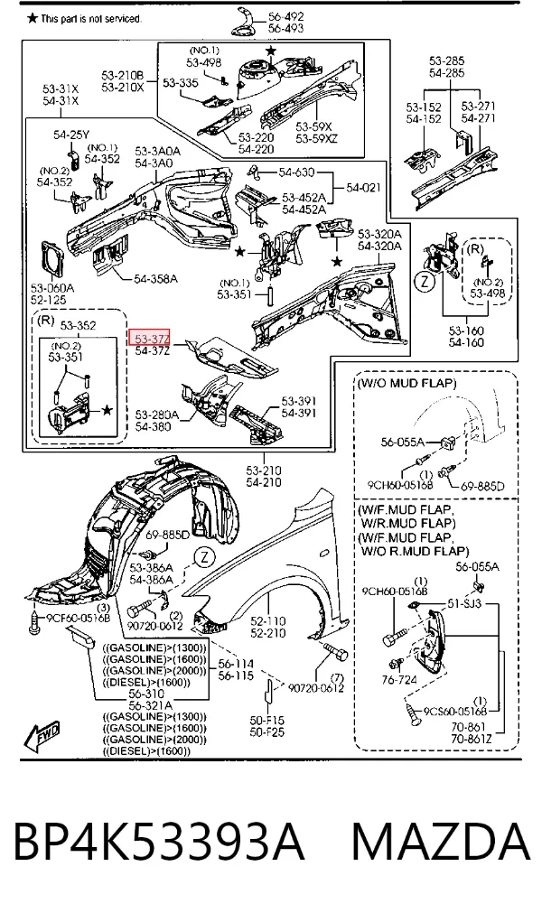  BP4K53393A Mazda