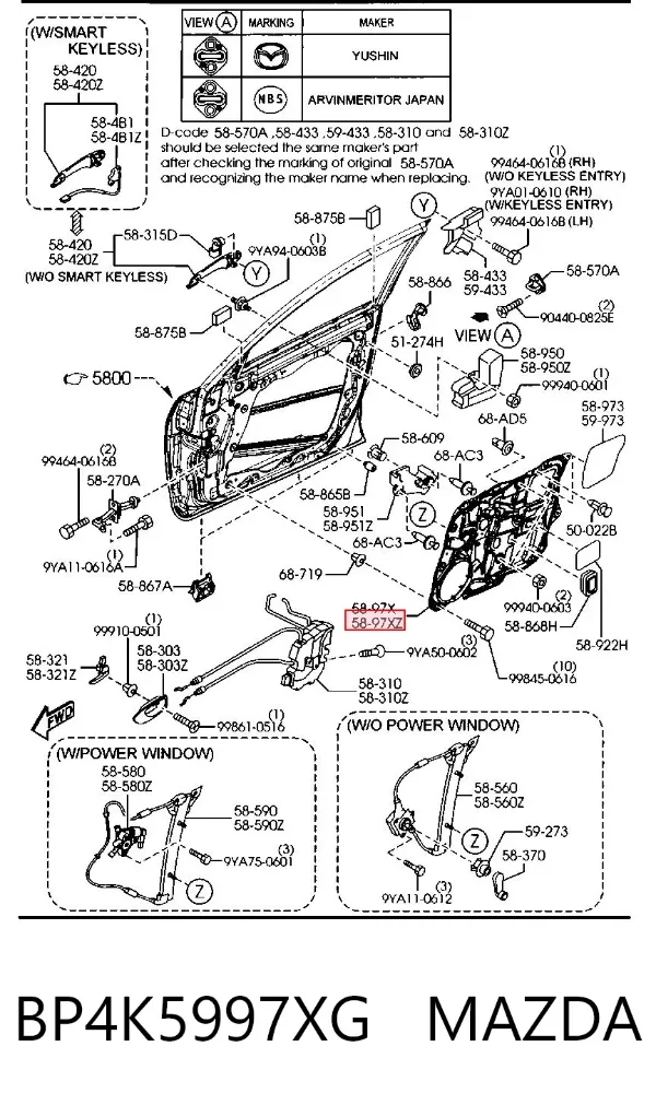  BP4K5997XG Mazda