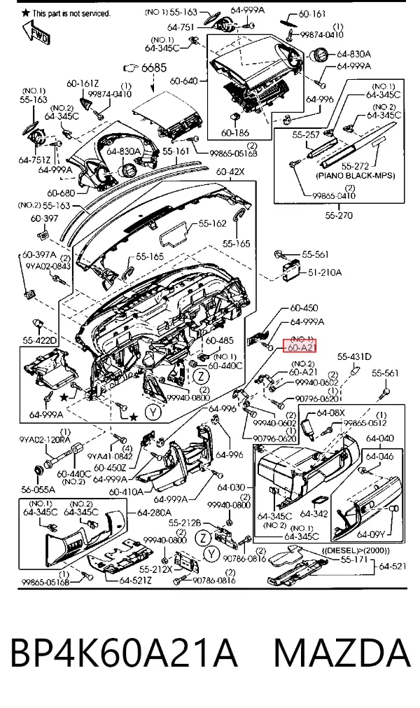  BP4K60A21A Mazda