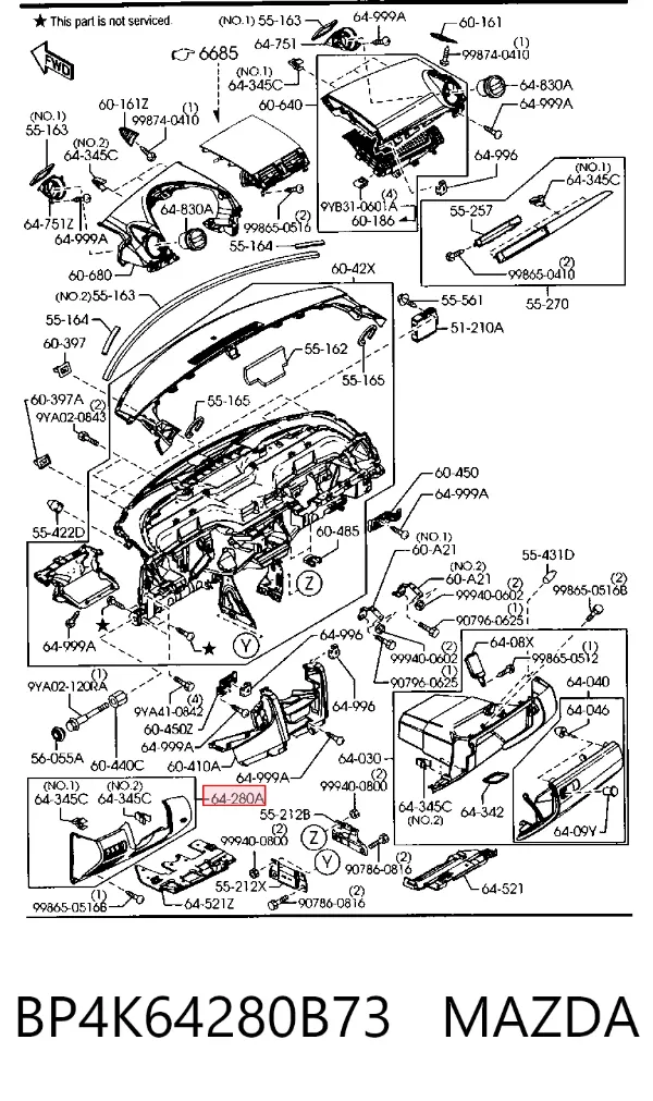  BP4K64280B73 Mazda