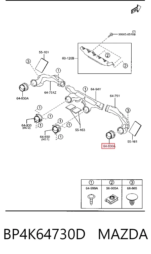  BP4K64730D Mazda