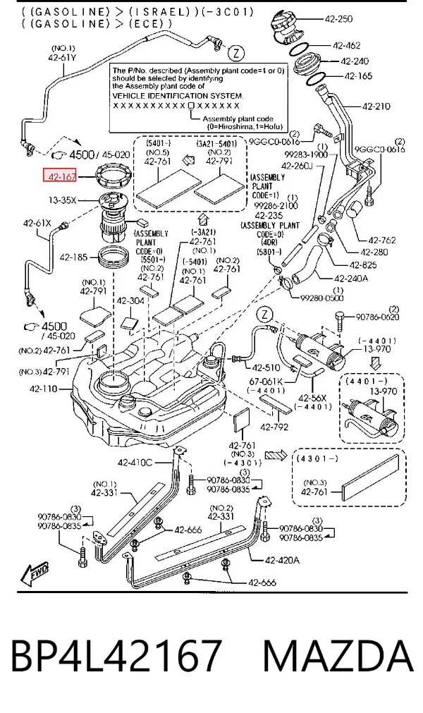  BP4L42167 Mazda