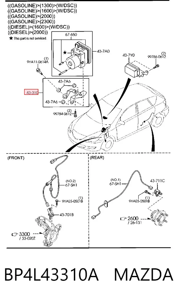  BP4L43310A Mazda