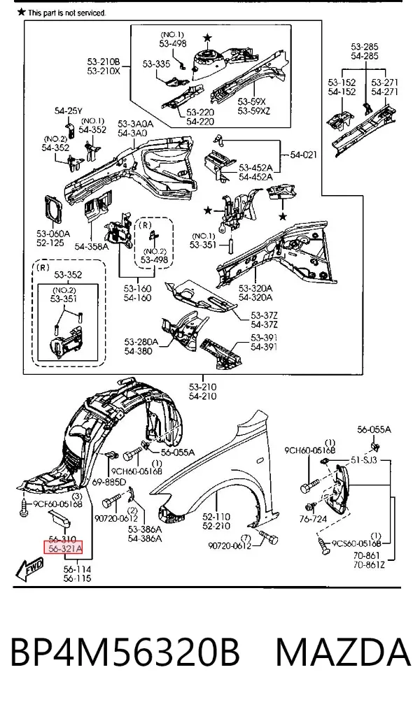  BP4M56320B Mazda