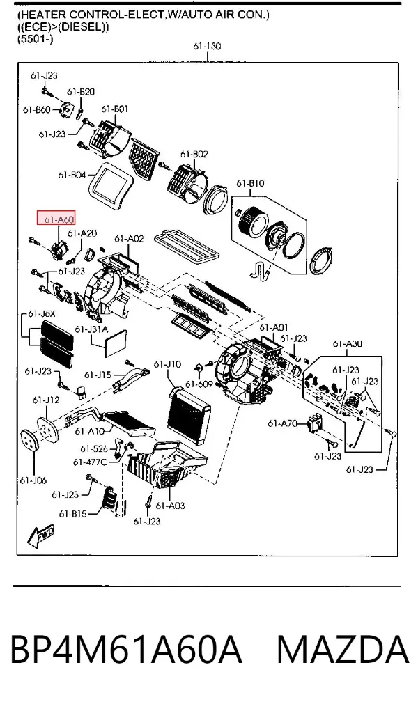  BP4M61A60A Mazda