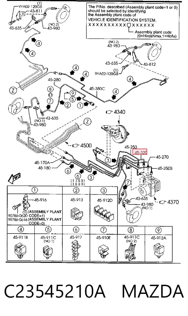  C23545210A Mazda