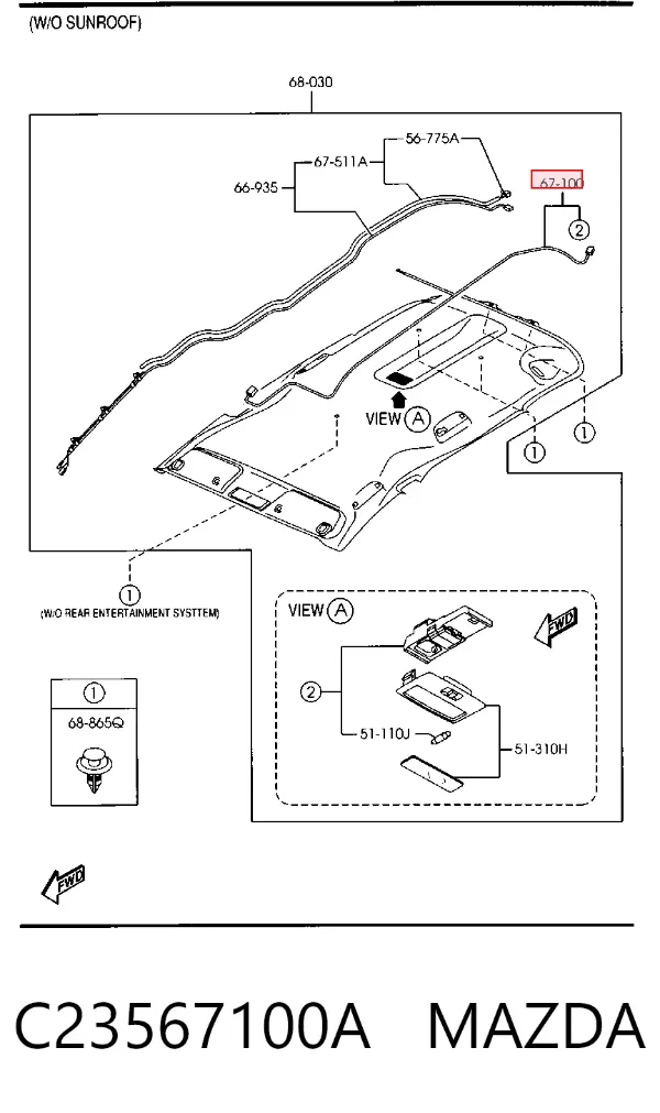  C23567100A Mazda
