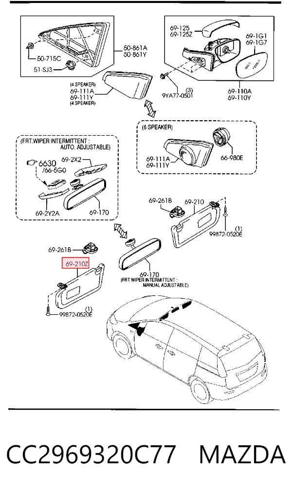 Parasol CC2969320C77 Mazda