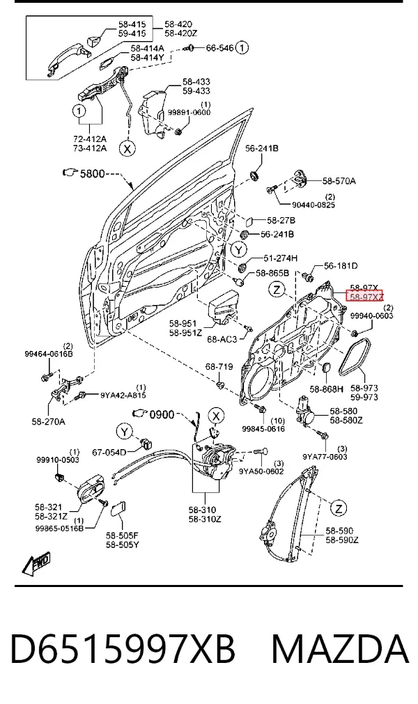  D6515997XB Mazda