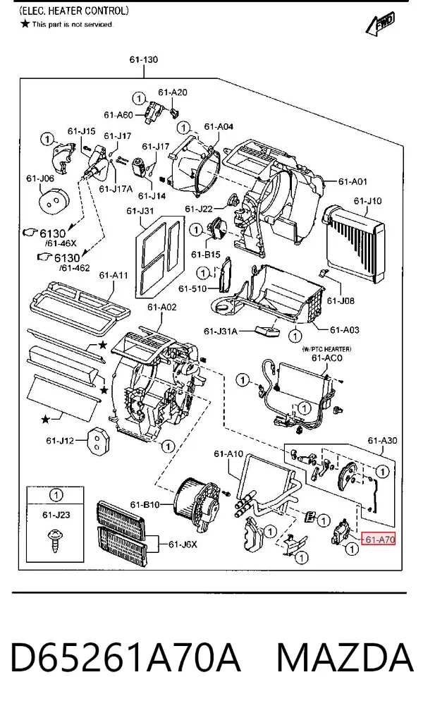  D65261A70A Mazda