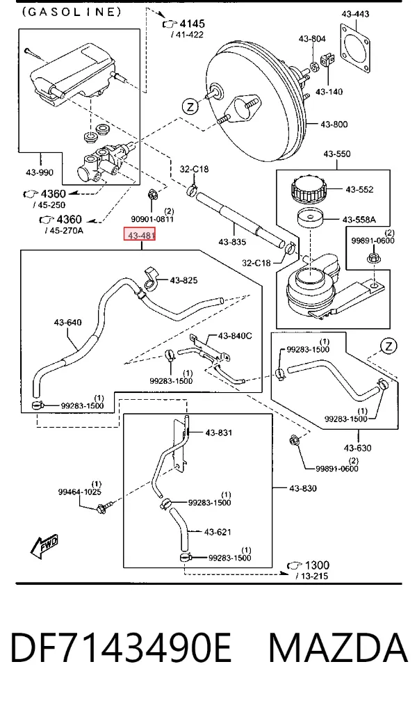  DF7143490E Mazda