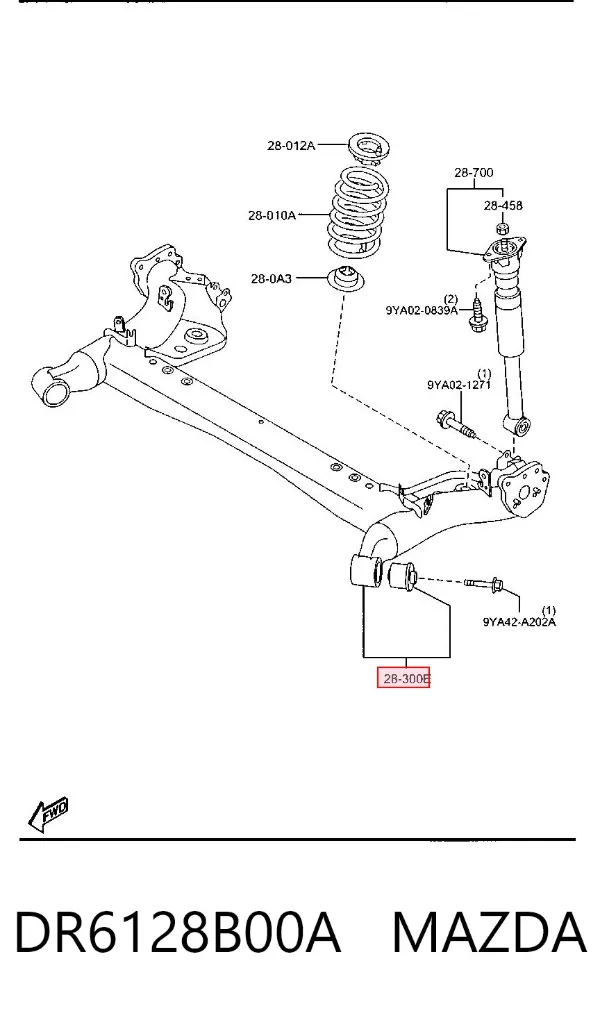 Puente trasero Mazda 2 II