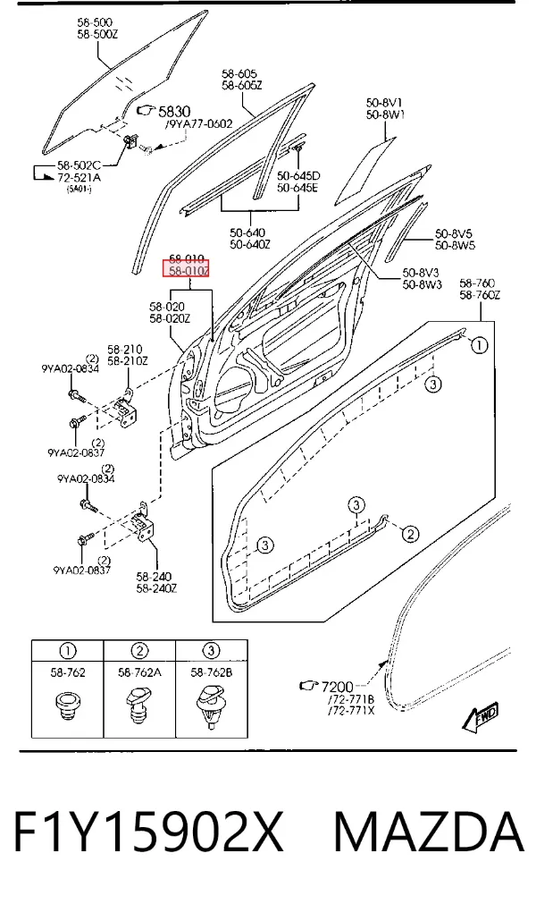 Puerta delantera izquierda Mazda RX-8 SE