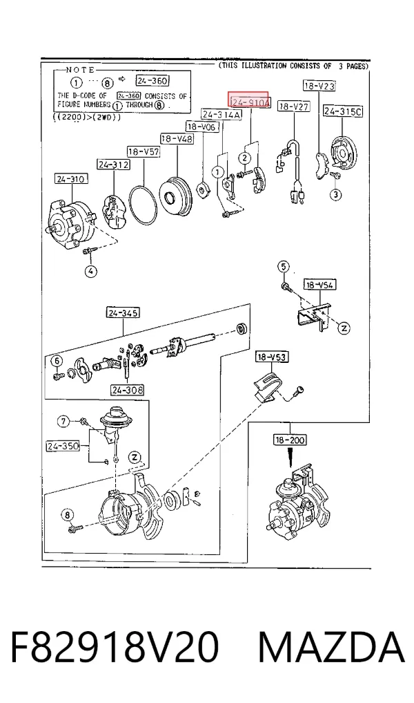 Modulo de encendido F82918V20 Mazda