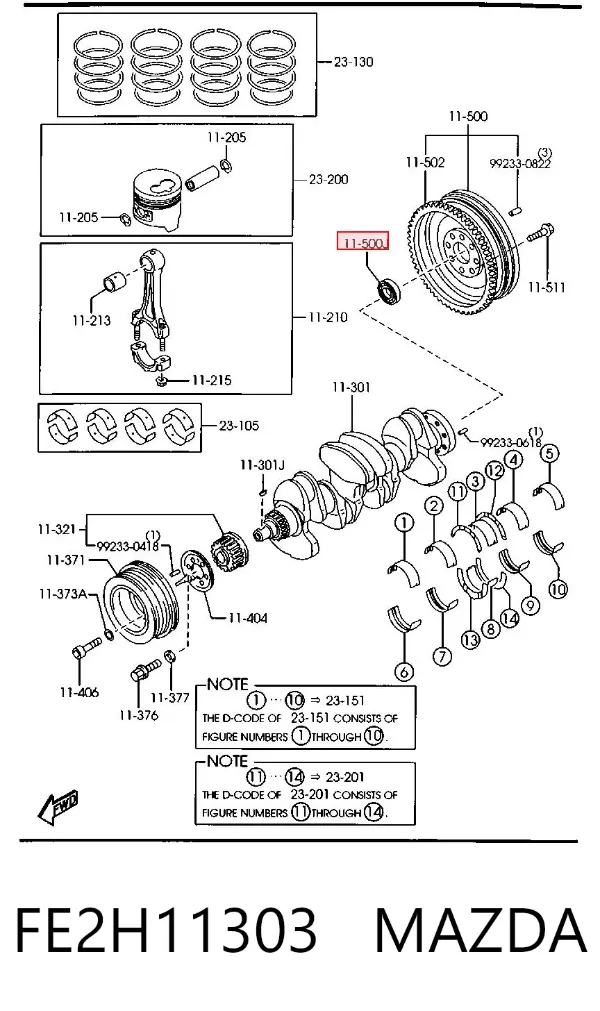  FE2H11303 Mazda
