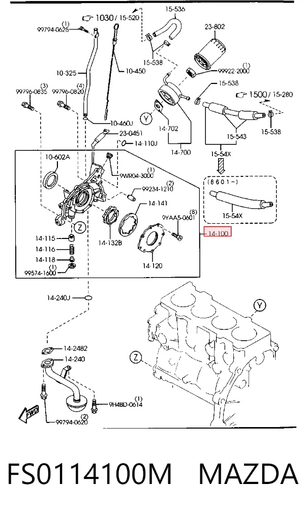 Bomba De Aceite Mazda 626 IV