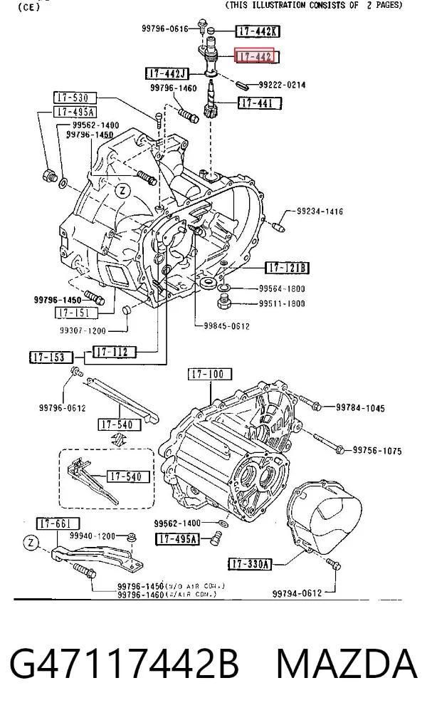 Sensor de velocidad Mazda 323 III