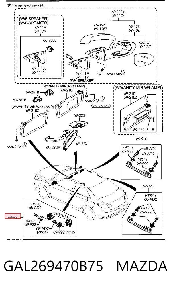  GAL269470B75 Mazda