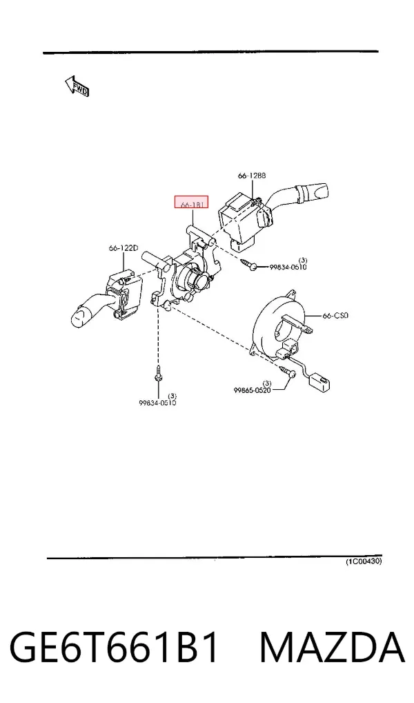 Sensor angulo de giro Mazda 323 F VI